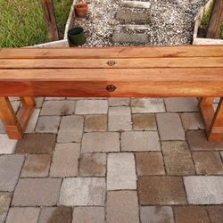 52” Handmade Wooden Bench