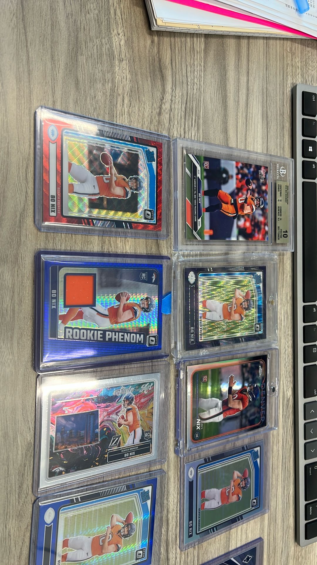 9 Bo Nix Rookie Cards!!! Get Them Before The Start Of The NFL Season