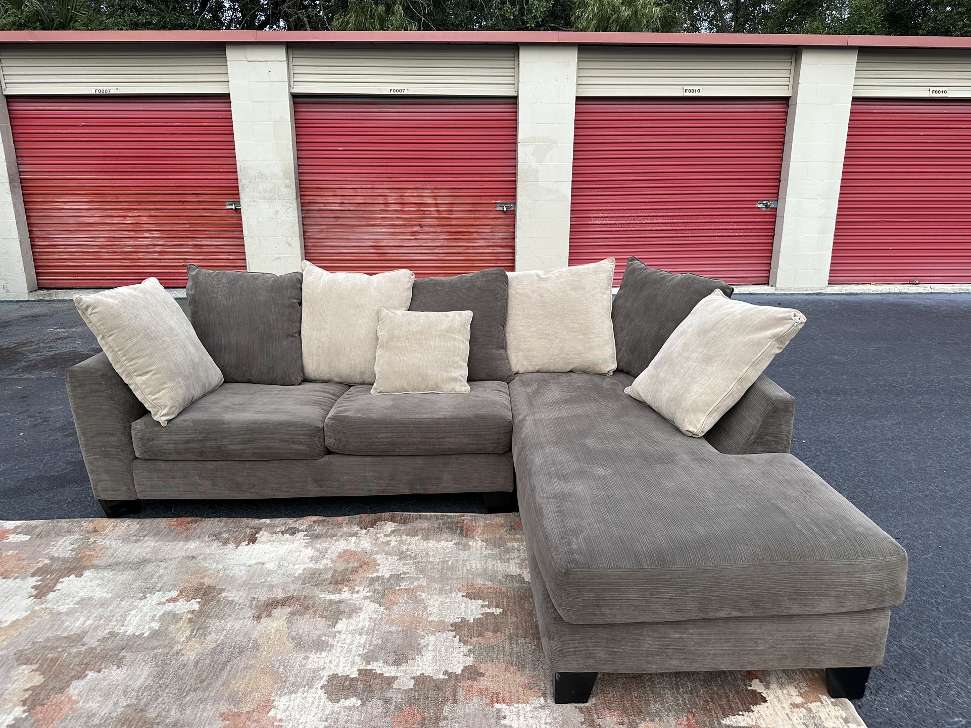 Comfy Nice Gray Sectional Couch π₯π₯