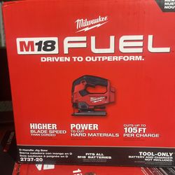 MILWAUKEE M18 FUEL JIG SAW #2737-20  (( Tool Only )) 