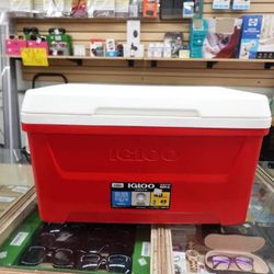 Igloo 48 Quart Laguna Ice Chest Cooler in Red – 25.71x14.12x14.25 in