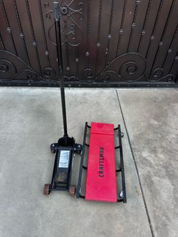 Craftsman floor jack and creeper