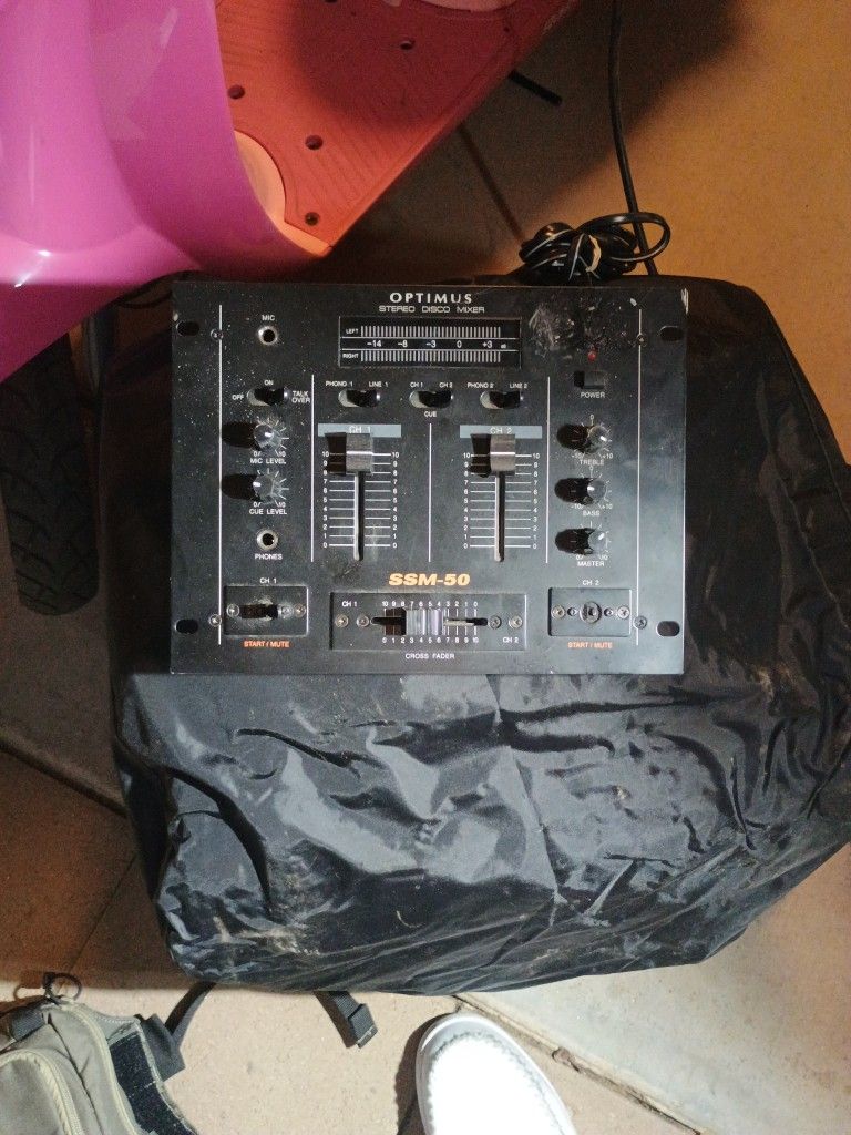 Optimus SSM-50 2-channel Stereo Disco Mixer