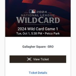 Padres Wild Card Playoff Game Tonight 