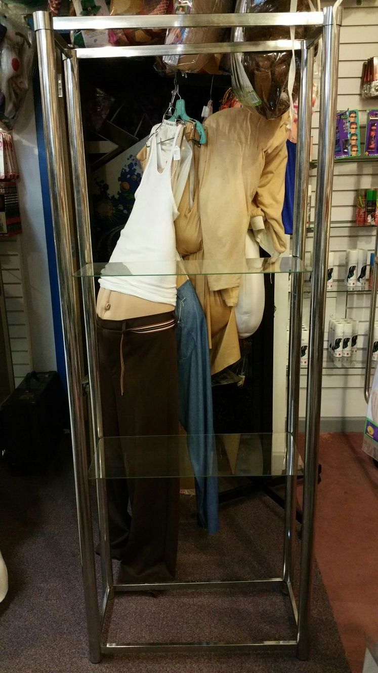 Rack glass shelves
