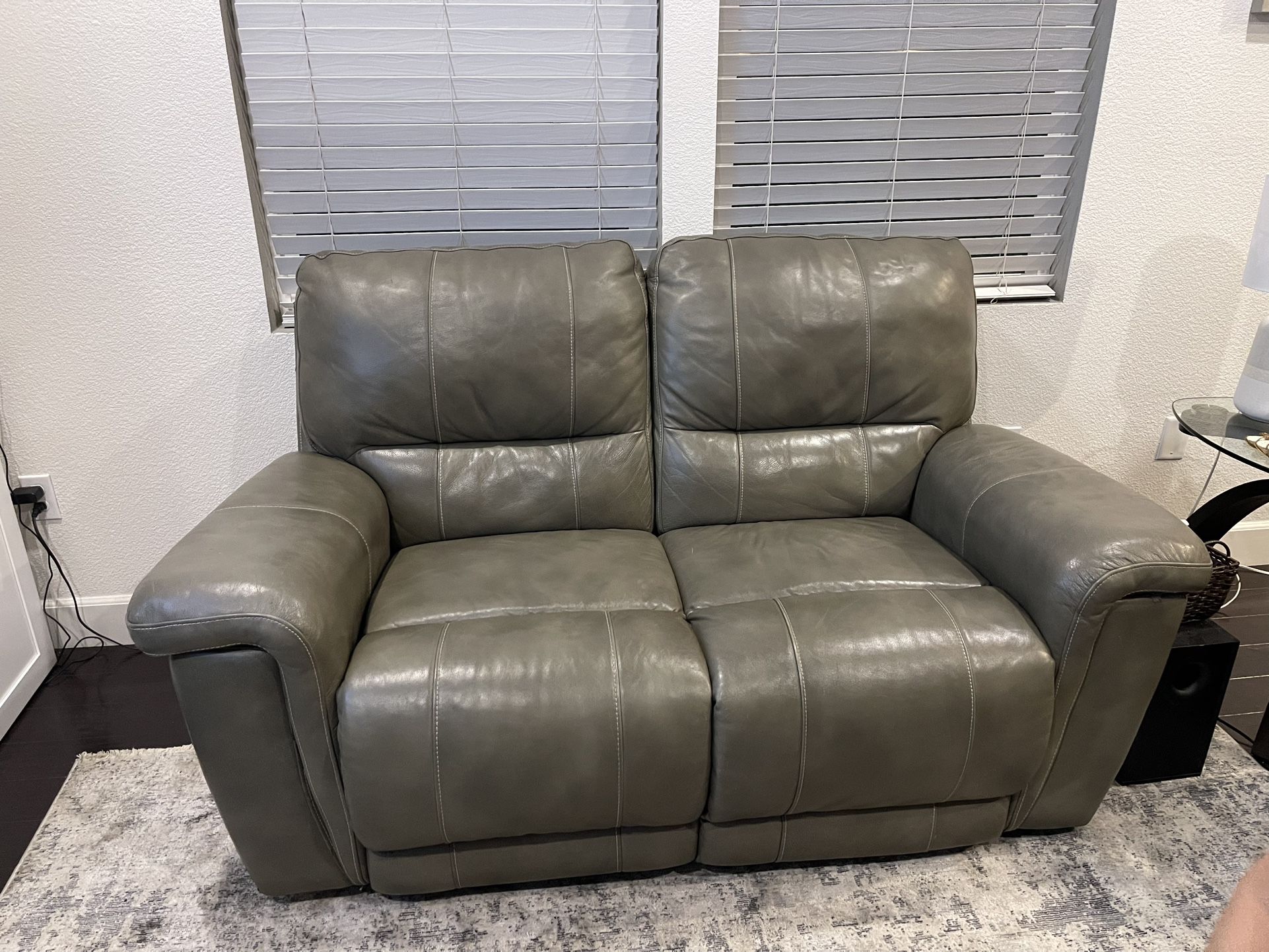 Leather Loveseat Recliner