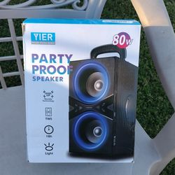Bluetooth Speakers, Wireless TWS Portable Speaker with Lights,100dB Loud Subwoofer 80w(Peak) Stereo Sound