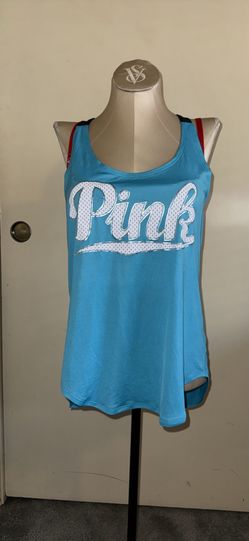 Brand new women’s Victoria’s Secret pink activewear baby blue top