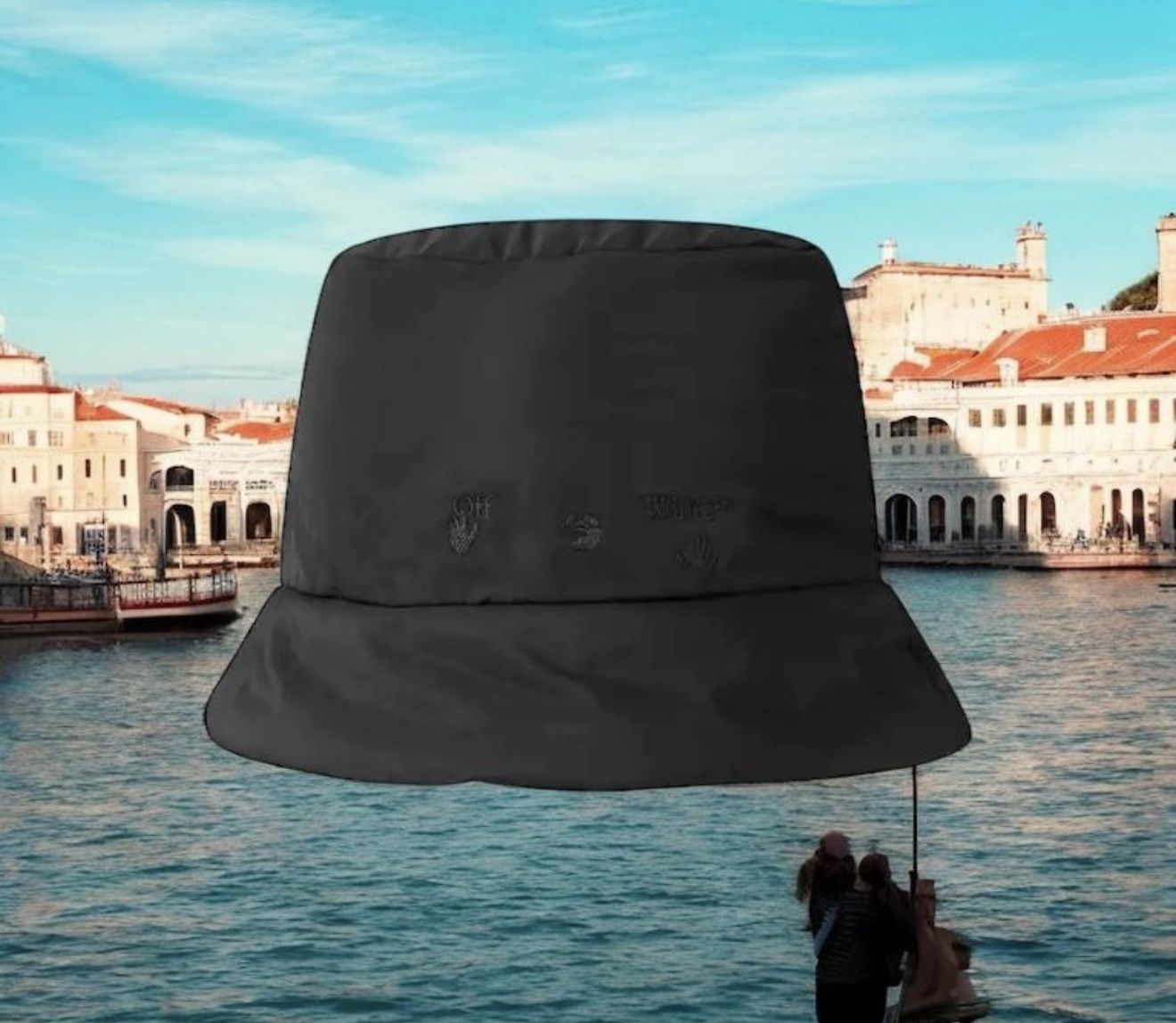 Off-White Logo-embroidered Bucket Hat