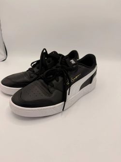 PUMA Ralph Sampson Lo Black White Leather Sneakers Men 6 Women 7.5 New