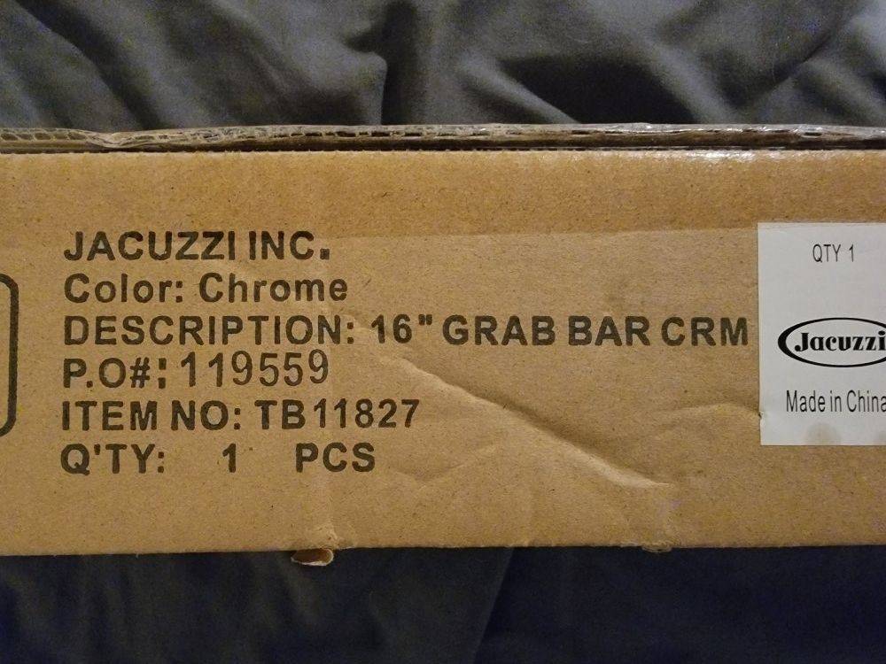 Jacuzzi 16in Chrome Grab Bar