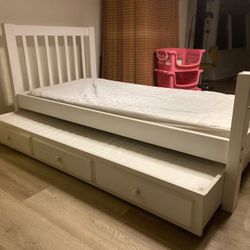 Pier One Twin Over Twin Trundle Bed for Sale in Miami FL OfferUp