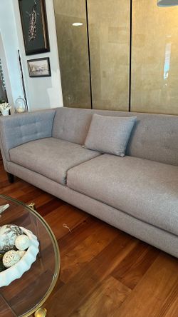 Gray cloth sofa