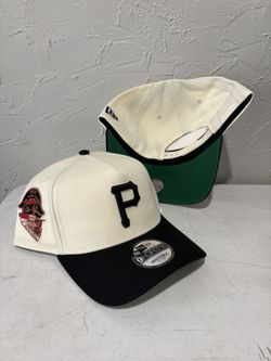 MLB New Era Pittsburgh Pirates Off White Black Brim 1959 All Star Patch 9forty A Frame SnapBack Hats 