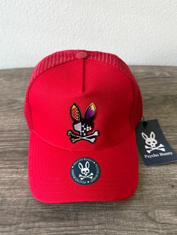 Psycho Bunny Red Trucker Hat