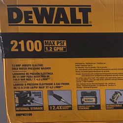 2100 Psi Dewalt Pressure Washer 