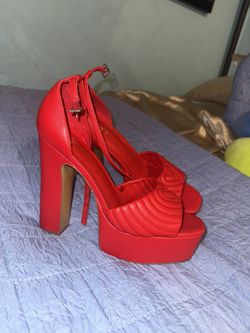 Red ALDO Heart Heels – Size 9.5 – Like New