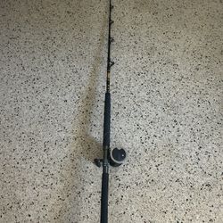 Fishing Pole Rod And Reel Fiblink Challenger Penn 330 Gti