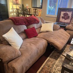Recliner Suade Couch 