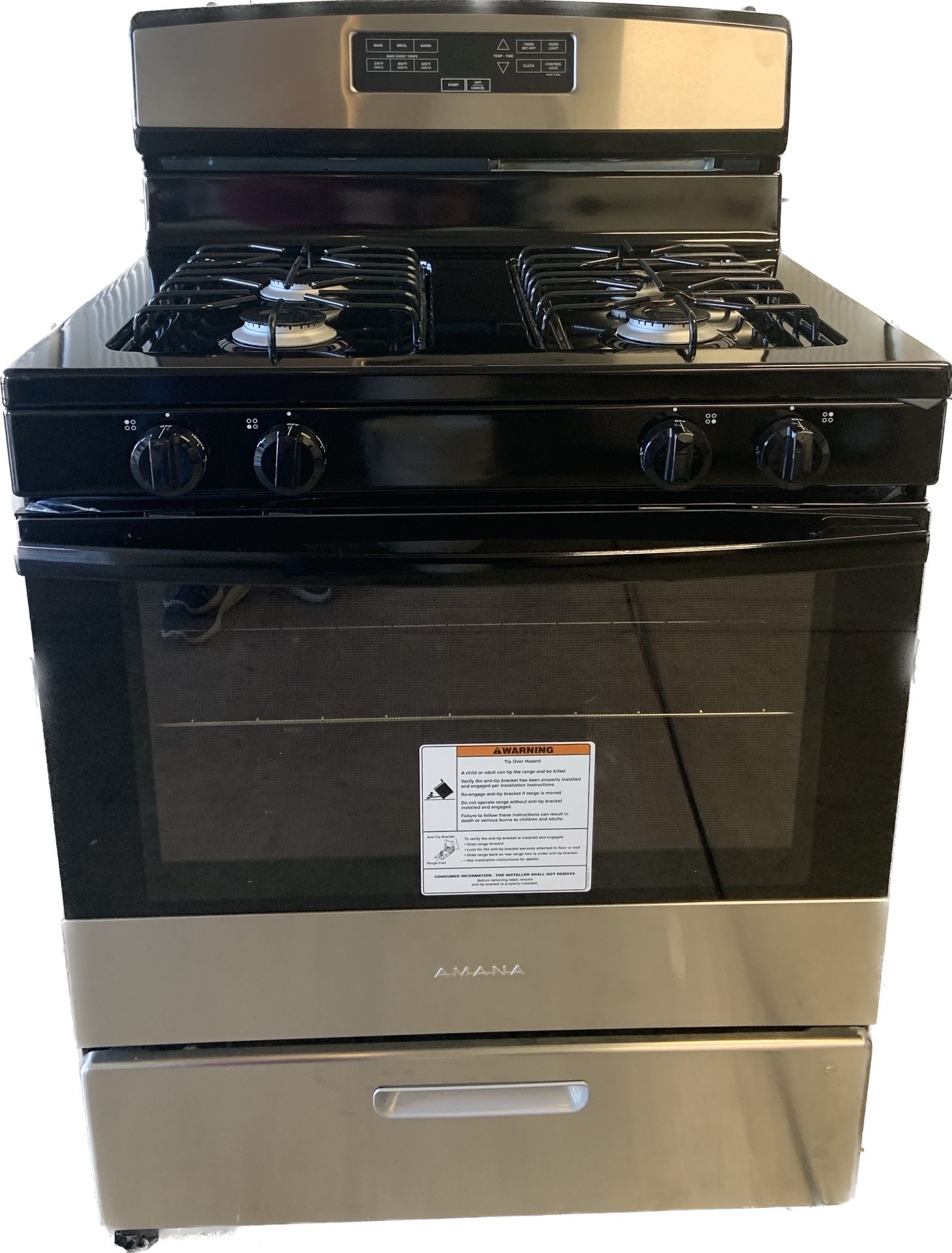 AGR6303MMS By Amana 30inch Gas Range With Bake Assist, 53 OFF