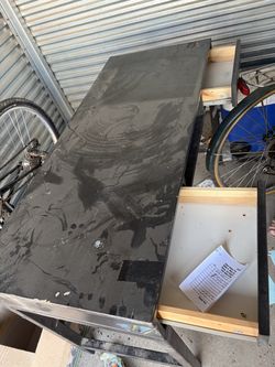 Black desk