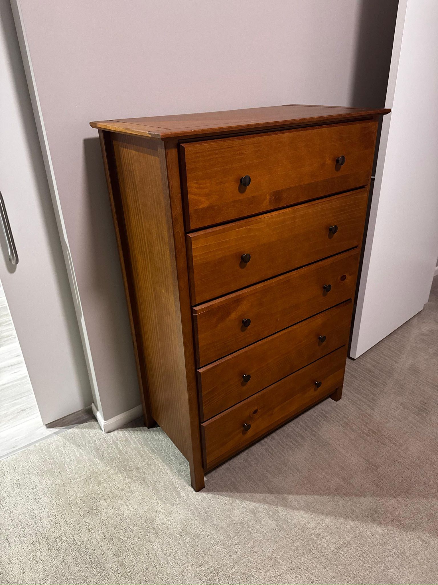 (set) IKEA’s iconic MALM bedroom series in the discontinued “honey”