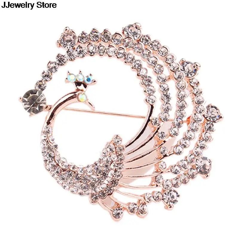 Classic Crystal Peacock Brooch Pins Fashion Shining Rhinestones Animal Corsage Brooches Banquet Wedding Costume Jewelry Message me if you are interes