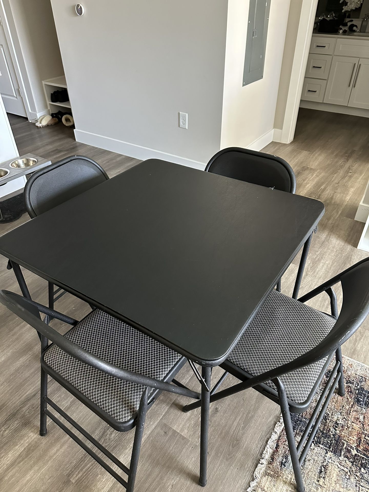 Foldable Table With 4 Chairs