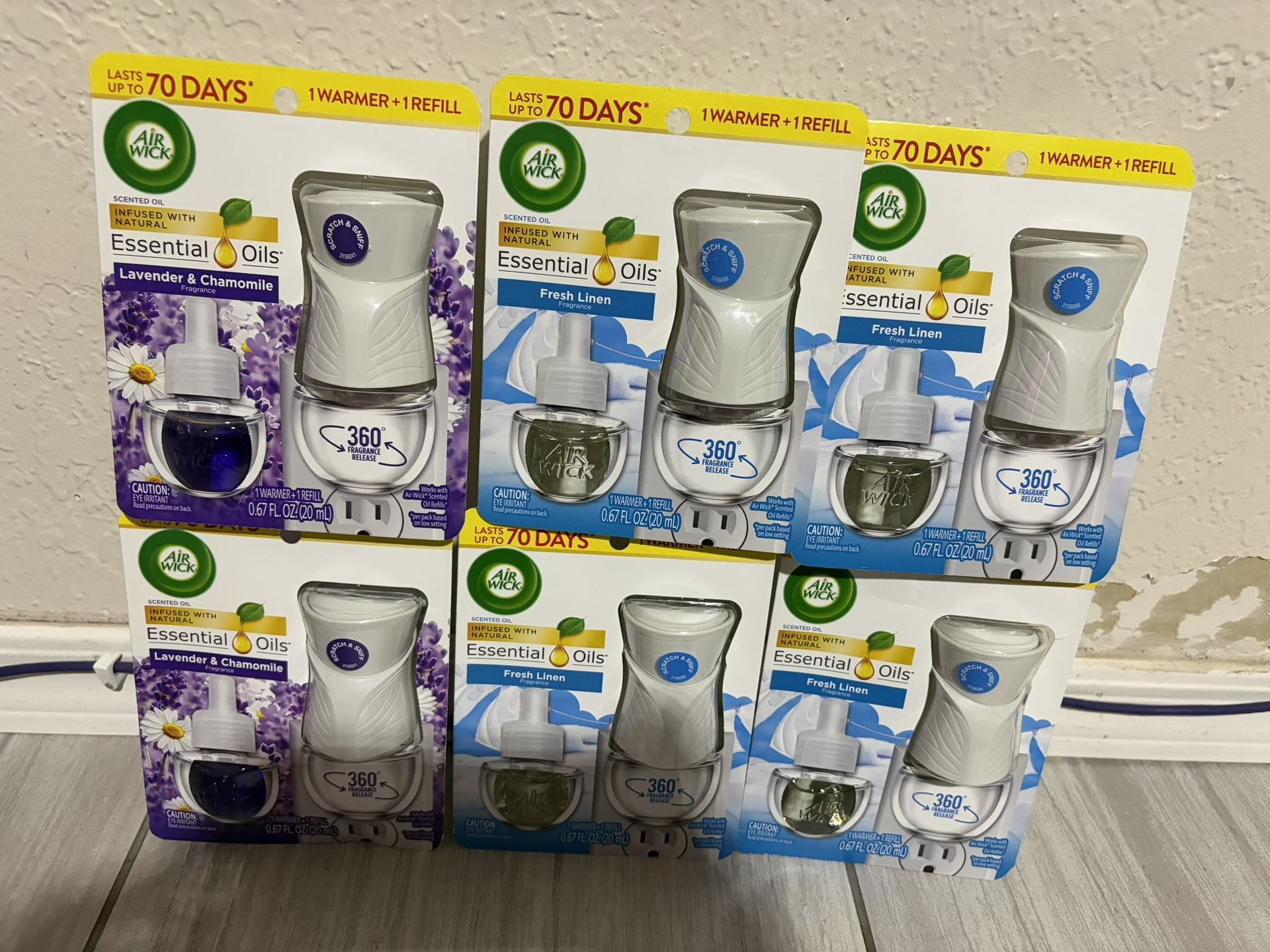 Airwick 1 Warmer & 1 Refill $2.75each Or 4 For $10.00