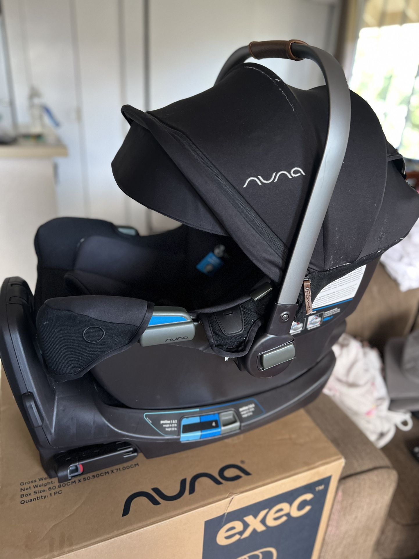 Nuna Pepa Lite RX Infant Car Seat And Base (used)