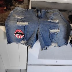 2 Pair Of Women Jean Shorts