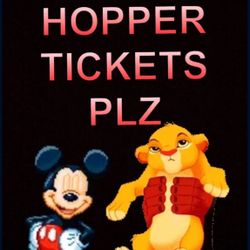 NEED 2 PARK HOPPER TICETS 
