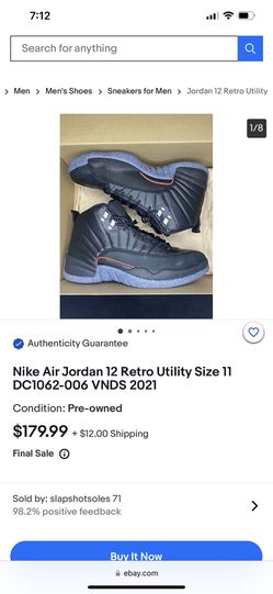 Jordan 12 Retro Utility for Sale, Authenticity Guaranteed
