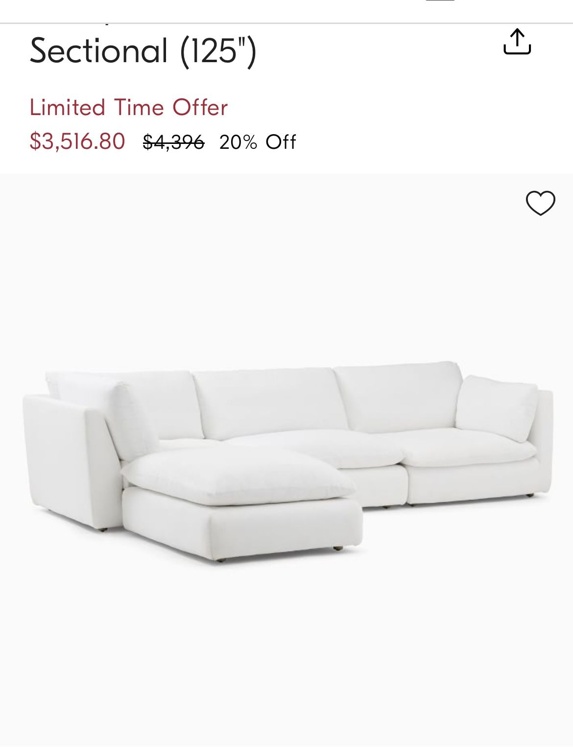 West Elm Sectional