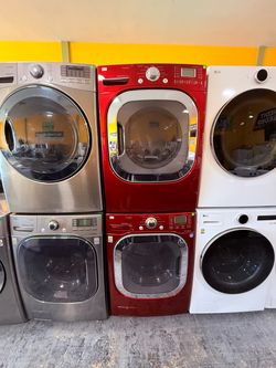 Red lg washer and dryer no credit needed