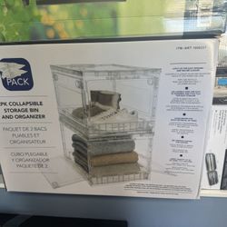 2 Pack of Collapsable Storge Bins 