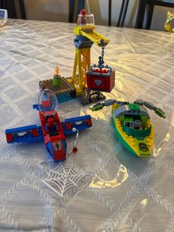 LEGO 76134 Doc Ock Diamond Heist w/ Instructions 1-2-3 Incomplete No Doc Ock Fig
