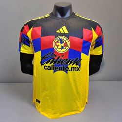 Soccer America america 🦅🦅las home and away local visitante aguilas New Jersey  2025-  2026 fan version  player version small to 4xl tricampeon futbo