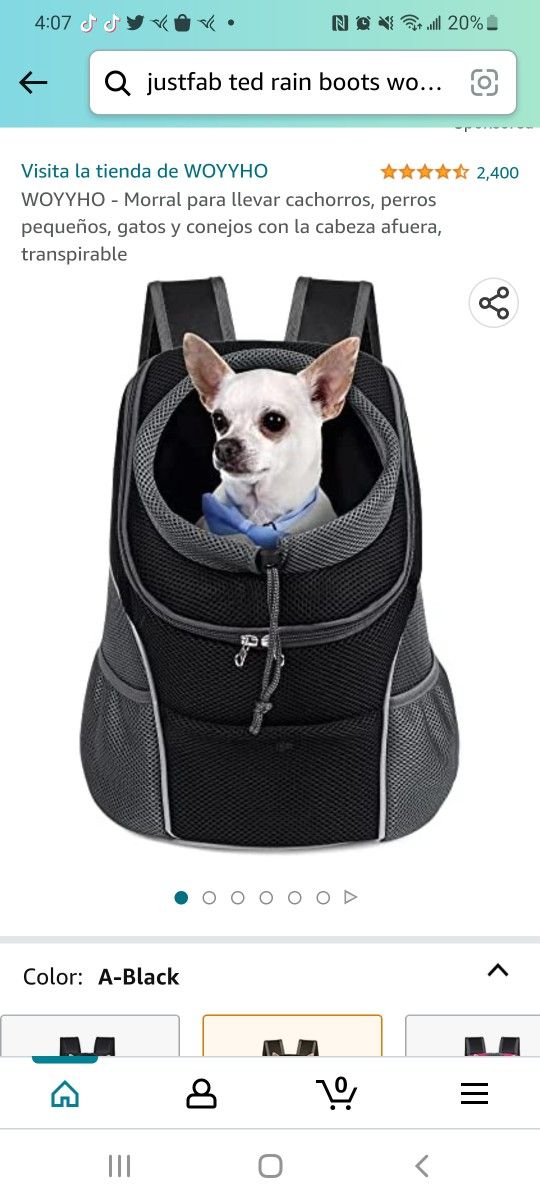  Puppy/Small Dog/Cat/Rabbit Head-Out Breathable Backpack