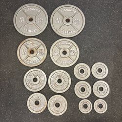 255 Pound 2” Olympic Weight Plate Set