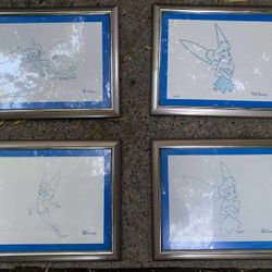 Tinkerbell Animation Sketches (originals), from Park Store. (Disneyana) 