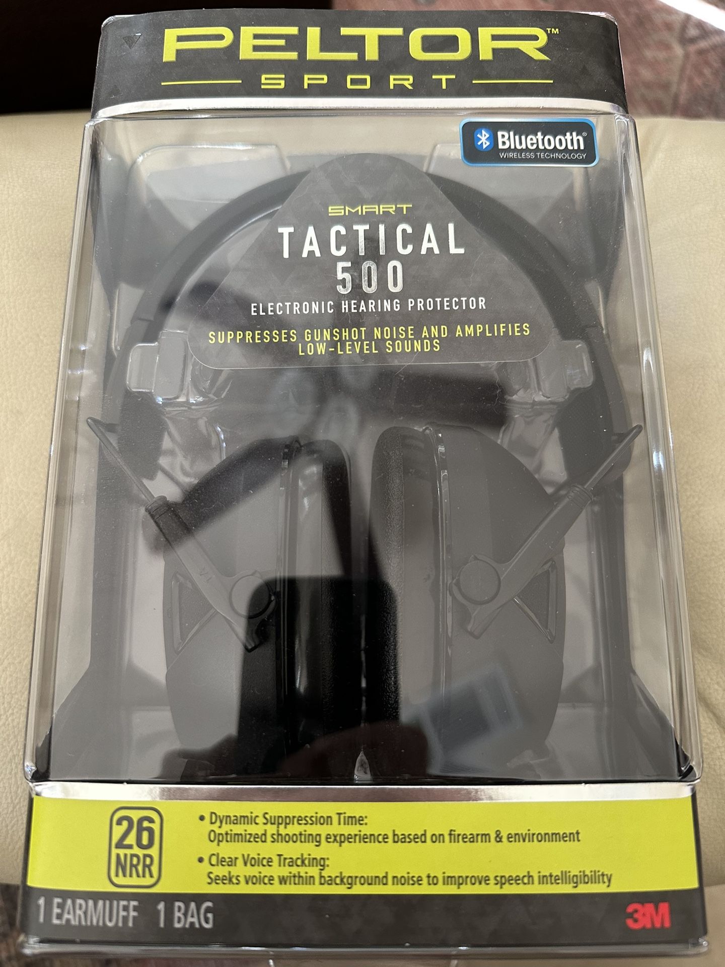 Peltor Sport Smart Tactical 500 Electronic Hearing Protection w/ Bluetooth - New