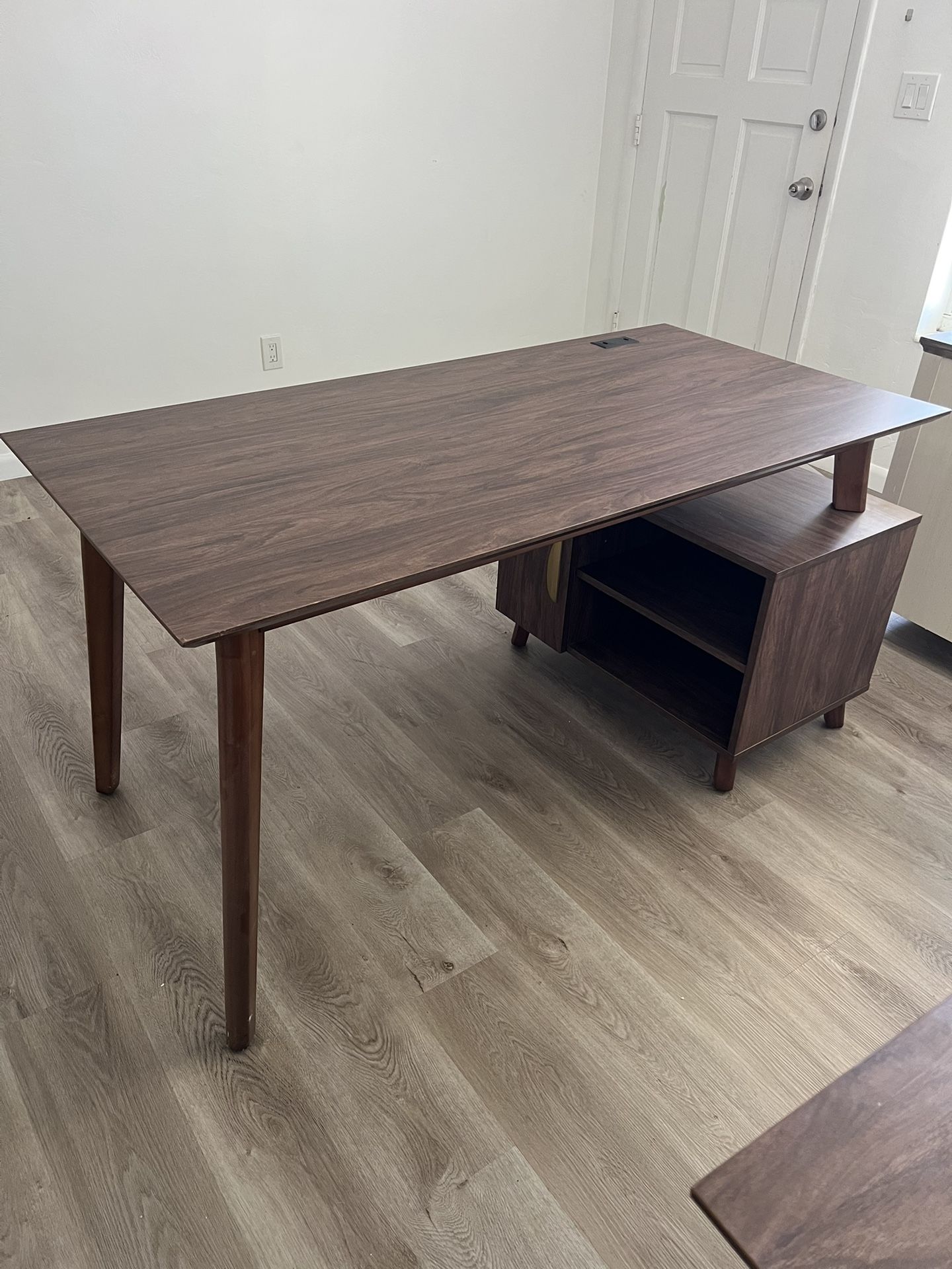 Mid Mod 60” Storage Desk