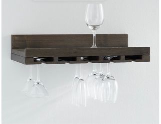 Wine glass shelf