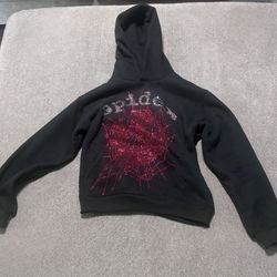 Small Sp5der Worldwide Black Hooide