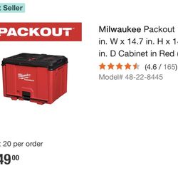 MILWAUKEE PACKOUT CABINET 