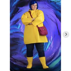 Coraline Adult Plus Size Costume 2X