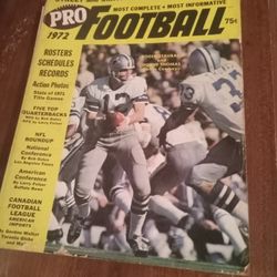 Vintage Pro Football Magazine With Roger Staubach On Cover Collectable 