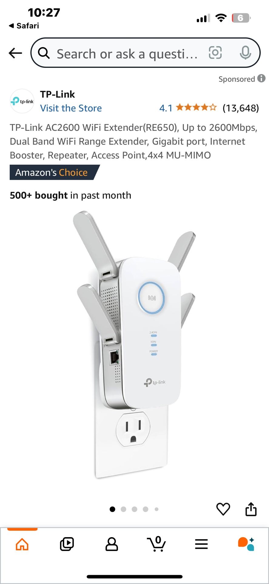 TP-Link AC2600 WiFi Extender (RE650)