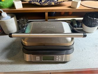Cuisinart Stainless Steel Panini Press & Griddler – Excellent Condition